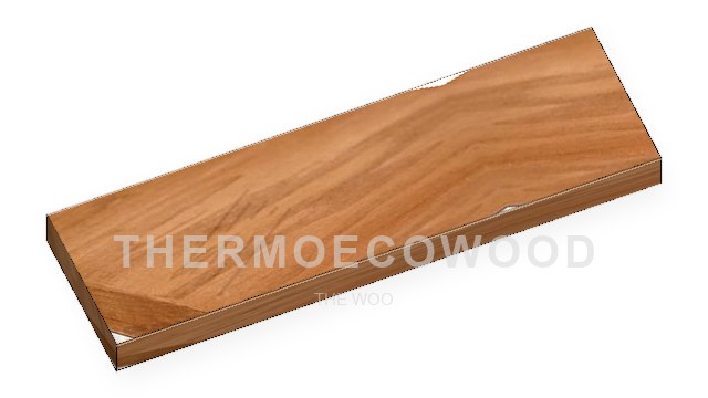 Полок для бани из термоосины 26×140 мм